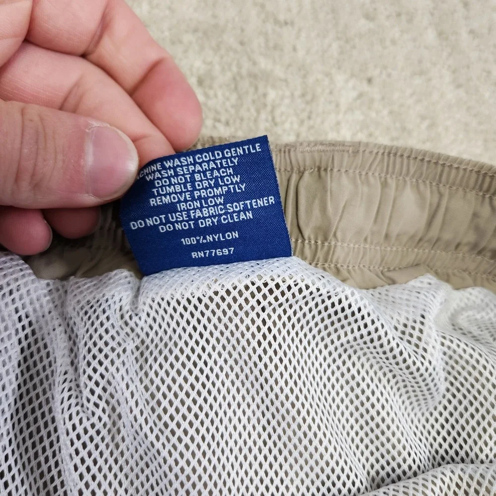 Aftco Shorts Men XL Hybrid Fishing Swim Elastic Waist‎ Chino Lined Quick Dry 10